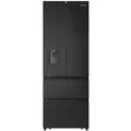 Hisense French-Door, Schwarz, Metall, 2 Schublade(n),2 Schublade(n) Schubladen, 70x200x69.4 cm, LED-Innenbeleuchtung, No-Frost, Super-Kühlen, dynamische Kühlung, Urlaubsschaltung, LED-Display, Griffmulde, höhenverstellbare Füße, Küchengeräte, Küchenelektrogeräte, Kühl- & Gefrierschränke, Kühlschränke, Standkühlschränke