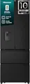 Hisense Kühl-Gefrierkombination RF632N4WFE | French Door | NoFrost | Wasserspender | 485l | Schwarz | 200x70cm | E, E (Spektrum A bis G)