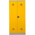 PROREGAL Gefahrstoffschrank Snake HxBxT 195 x 92 x 42 cm Grau-Rapsgel