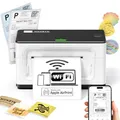MUNBYN AirPrint Etikettendrucker Wi-Fi Labeldrucker WLAN 4x6 Versandetiketten Drucker Thermodrucker Etiketten Thermal Printer für Amazon Shopify Ebay DHL DPD Hermes UPS FedEx GLS, ITPP941AP Weiß