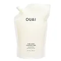 OUAI Fine Shampoo Nachfüllbeutel Bringen Sie feines Haar auf die nächste Stufe mit kräftigendem Keratin, Biotin und Chia Seed Oil. Das Haar ist sauber