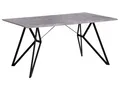 Esstisch Betonoptik/schwarz 160 x 90 cm MDF-Platte Buscot