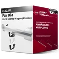 Anhängerkupplung abnehmbar für Kia Cee'd Sporty Wagon (Kombi) 03.2018-jetzt