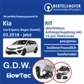 Für KIA Cee'd Sporty Wagon (Kombi) Typ CD 18- AHK abn +13pol spez E-Satz TOP