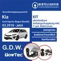 Für KIA Cee'd Sporty Wagon (Kombi) Typ CD 03.2018- AHK abn +7pol sp. E-Satz TOP