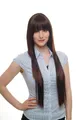 WIG ME UP - 9214L-2T33 Braune Perücke sehr lang gestuft und glatt