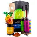 Hallingers Genuss Manufaktur Feinkost Geburtstagsgeschenk-Set - XXL-Wundertüte "Happy Birthday ..." großer Geburtstagsgruß Olivenöl, Essig, Gewürz, Schoki, Bärchen & mehr, Geschenke für Frauen Männer