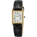 Seiko SWR108P1 Damen-Armbanduhr Quarz mit Lederband Schwarz - Weiß