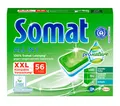 Somat All in 1 Pro Nature Spülmaschinen-Tabs, 56 Tabs, umweltfreundlich mit 100 Prozent Somat Leistung, mit wasserlöslicher Folie