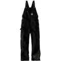 Carhartt Firm Duck Insulated Latzhose, schwarz, Größe M für Männer