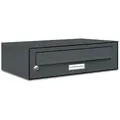 AL Briefkastensysteme 1 Fach Premium Wand Briefkasten Anlage in RAL 7016 Anthrazit Grau, Post A4, robust, wetterfest, Artikelnummer: 132P1EA1P7016