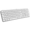 Logitech MX Keys S Bluetooth Tastatur Deutsch, QWERTZ Hellgrau Beleuchtet, Ergonomisch, Multipair-Funktion