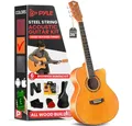 Pyle Akustikgitarre Akustikgitarre Akustik Kinder Gitarre Set - Akustikgitarre mit Saiten, Klassische Gitarre 3/4 für Kinder inkl. Stimmgerät, Tasche