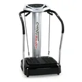 Crazy Fit Massage Fitness Vibrationsplatte inkl. Bänder Silber