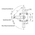 AMF Spanneisen 6314V mit Treppenzähnen Länge 160 mm für Spannschraube M20 M22