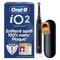 Oral-B iO Series 2 Elektrische Zahnbürste — Electric Toothbrush, Inkl. 1 Aufsteckbürste, Reise-Etui — 3 Putzmodi für Zahnpflege, GUT GETESTET (2,2) von STIFTUNG WARENTEST, Designed by Braun, Schwarz