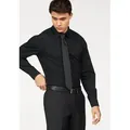 OLYMP Businesshemd Level Five body fit formbeständig durch Elasthan schwarz 38