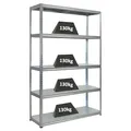 PROREGAL Metallregal Steel Eagle 180x120x40cm Fachlast 130kg Verzinkt Schwerlastregal, Küchenregal, Kellerregal, Steckregal, Garagenregal, Lagerregal