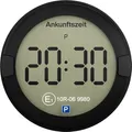 OOONO Parkscheibe P-DISC NO2, elektronisch, mit Knopfzelle, mit Zulassung, schwarz
