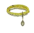 KONPLOTT Armband elastisch Petit Glamour d´Afrique gelb antik Messing