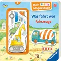 Mein erstes Magnetbuch: Was fährt wo? Fahrzeuge - Magnet-Spielbuch ab 12 Monaten, Kinderbuch ab 1 Jahr