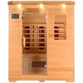 Home Deluxe Infrarotkabine, Braun, Holz, 153x190x110 cm, Freizeit, Wellness, Infrarotkabinen