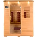 Home Deluxe – Infrarotkabine Redsun L –153 X 110 X 190 Cm - Für 2-3 Person, 6 Keramikstrahler, Holz: Hemlocktanne I Infrarotsauna, Sauna, Wärmekabine, Infrarot  Infrarotkabine Wärmekabine Infrarotsaun