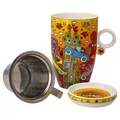 Goebel James Rizzi  - Not Getting Around the Traffic - Teetasse mit Deckel und S