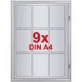 Showdown-Displays Schaukasten S-Linie, außen, 9 x A4, magnetisch, extraflach, abschließbar