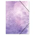 itenga Sammelmappe Zeichenmappe Künstler A3 Mappe MANDALA Kunst Gummizugmappe