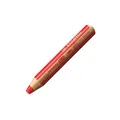 STABILO - Buntstift, Wasserfarbe & Wachsmalkreide - woody 3 in 1 - Einzelstift - carminrot