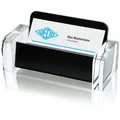 WEDO Visitenkartenhalter "acryl exklusiv", glasklar/schwarz