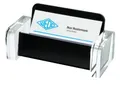 Wedo 0604401 Visitenkartenhalter Acryl glasklar schwarz Exclusiv
