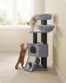Kratzbaum Katzenbaum XXL Kletterbaum Katzenkratzbaum Sisal grau Katzen PCTE001