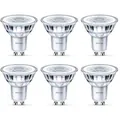 Philips LED-Lampe GU10, 4,6W ersetzt 50W, warmweiß, 36°, 6 Stück