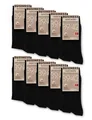 10 Paar 100% Baumwolle Socken Herren, Premium Baumwollesocken Herren Schwarz,...