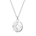 MATERIA by Matthias Wagner Kompass Kette Damen Silber 925 Halskette 40-45cm CO-44