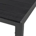 Gartentisch Aluminium WPC anthrazit / schwarz 160x90cm - Silber