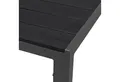 INDA-Exclusiv Küchentisch Gartentisch Aluminium WPC anthrazit / schwarz 160x90cm