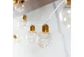 Lights4fun LED-Lichterkette 10er Micro Lichterkette Glühbirnen batteriebetrieben kupferfarben