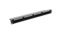 Patch panel kompletny 19 cali 24x RJ45 U/UTP kat. 5e 1U czarny (RAL 9005) DN-915