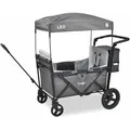 FableKids Bollerwagen Leo X2 Plus, faltbar, 80kg Traglast, 113 x 68 x 130cm (L/B/H), grau