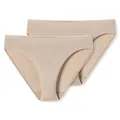 Schiesser Damen 2 Pack Taislip Unterwäsche - Modal Essentials, Sand_162894, 38