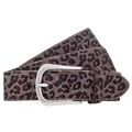 b.belt Gürtel Leder 105 cm grau