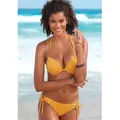 Buffalo Push-Up-Bikini mit modischer Struktur gelb 38