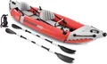 Intex Aufblasbarer Kajak + 2 Doppel Paddel & Handpumpe, Kanu aufblasbar Camping