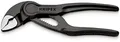 KNIPEX Cobra XS Mini-Wasserpumpenzange, 100 mm, Muttern bis 24 mm, Rohre bis 28 mm, Selbstklemm-Effekt, Rohrzange, EDC, 87 00 100
