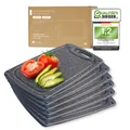 Exitoso Frühstücksbrettchen Set 6x Kunststoff Küchenbrett 25 x 15 cm BPA-frei