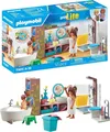 PLAYMOBIL MyLife 71611 Badezimmer, inklusive Zwei Figuren und zahlreichen