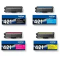 Brother Toner-Set TN-421 Multipack Cyan Magenta Gelb Schwarz HL-L8260 HL-L8360 MFC-L8690 MFC-L8900 Toner Tonerset TN421 Patrone Kartusche TN421K TN421C TN421M TN421Y